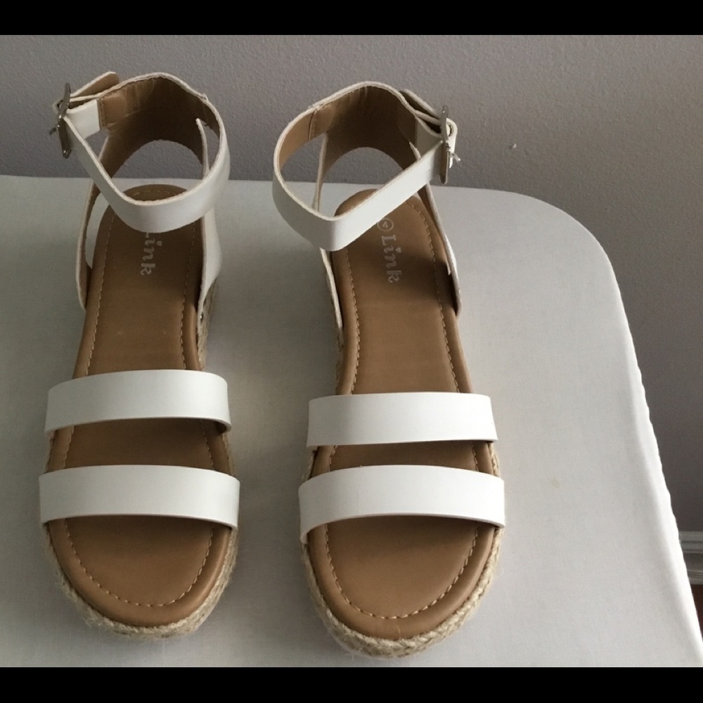 Espadrille white sandals